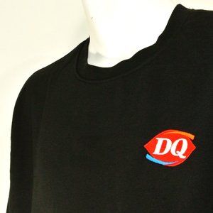 DAIRY QUEEN Black Sweatshirt Employee Uniform Shirt Size S Small